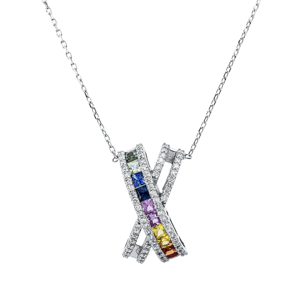 Brogle Classic Kette mit Saphiranhänger Rainbow Brogle Classic Kette mit Saphiranhänger Rainbow