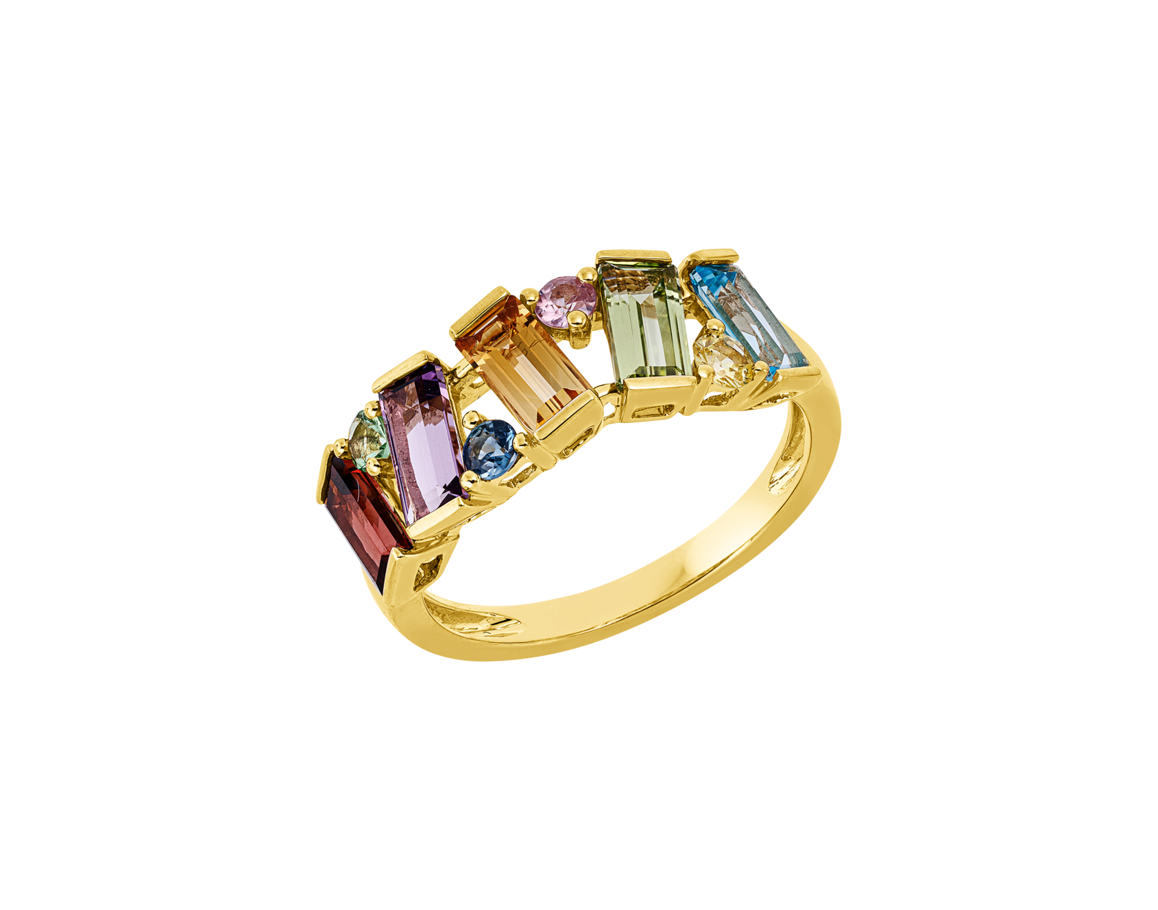 Brogle Classic colored stone ring