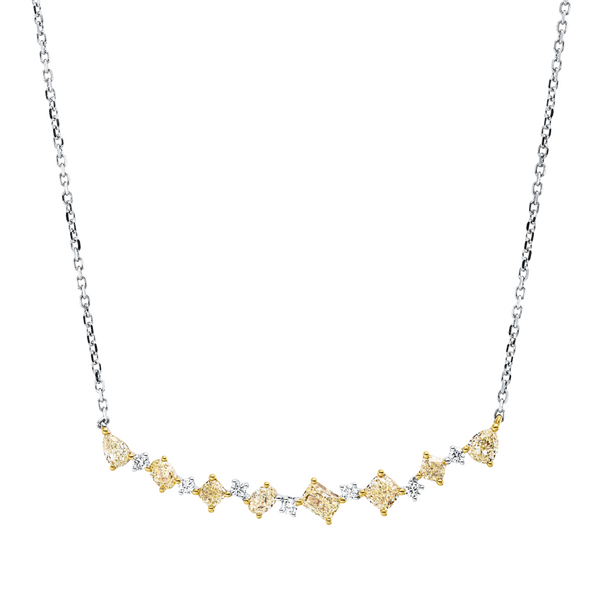 Brogle Classic necklace with bicolour diamond pendant