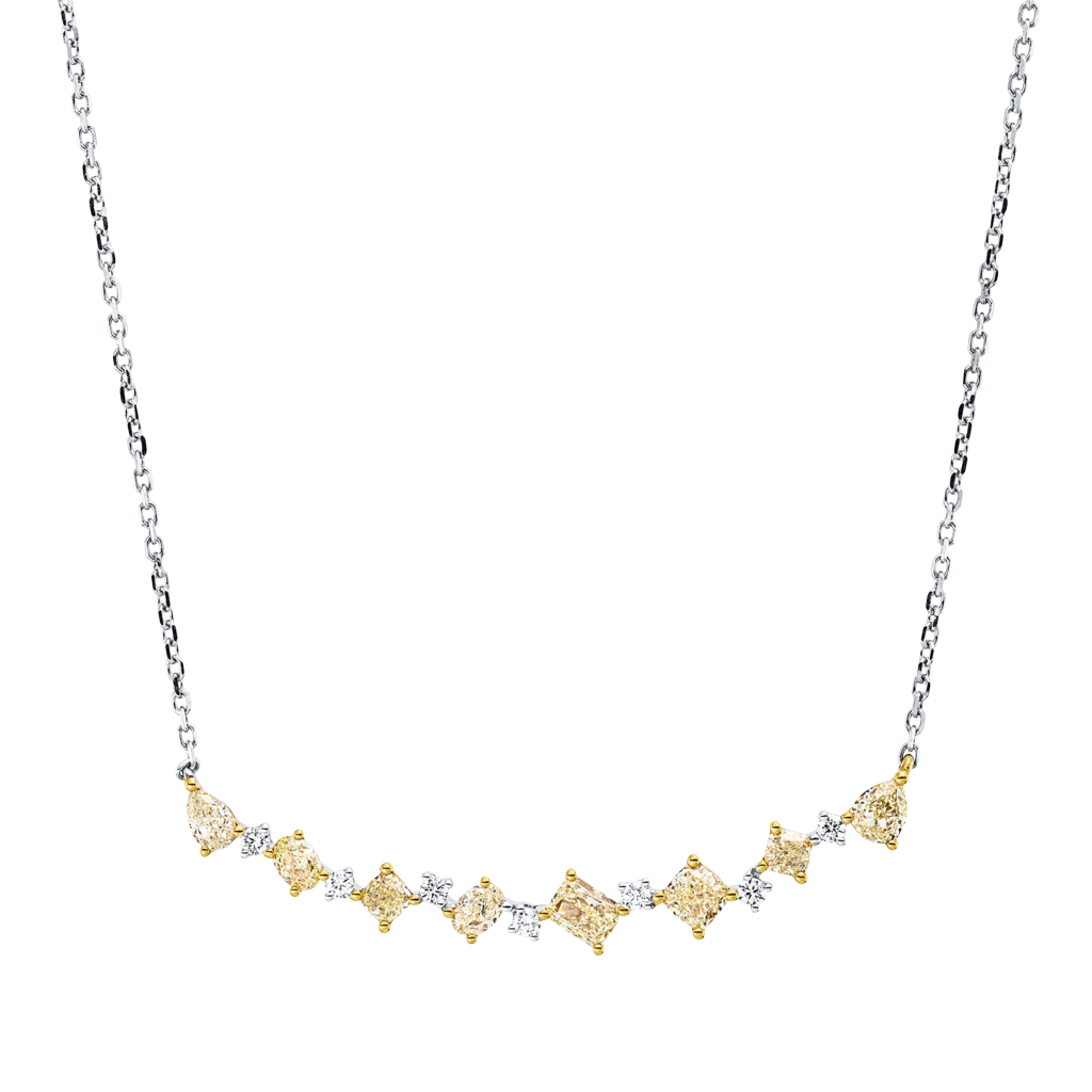 Brogle Classic necklace with bicolour diamond pendant Brogle Classic necklace with bicolour diamond pendant