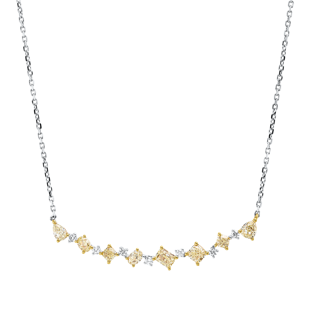 Brogle Classic necklace with bicolour diamond pendant Brogle Classic necklace with bicolour diamond pendant