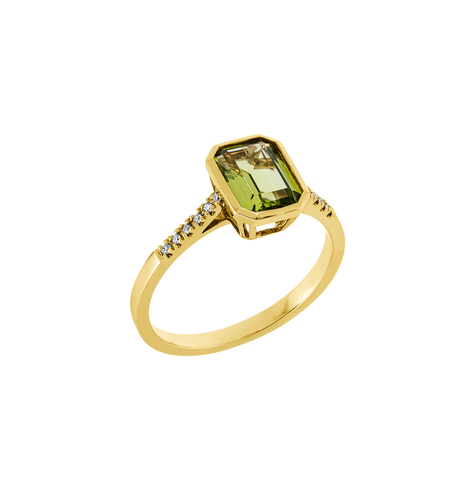 Brogle Classic peridot ring