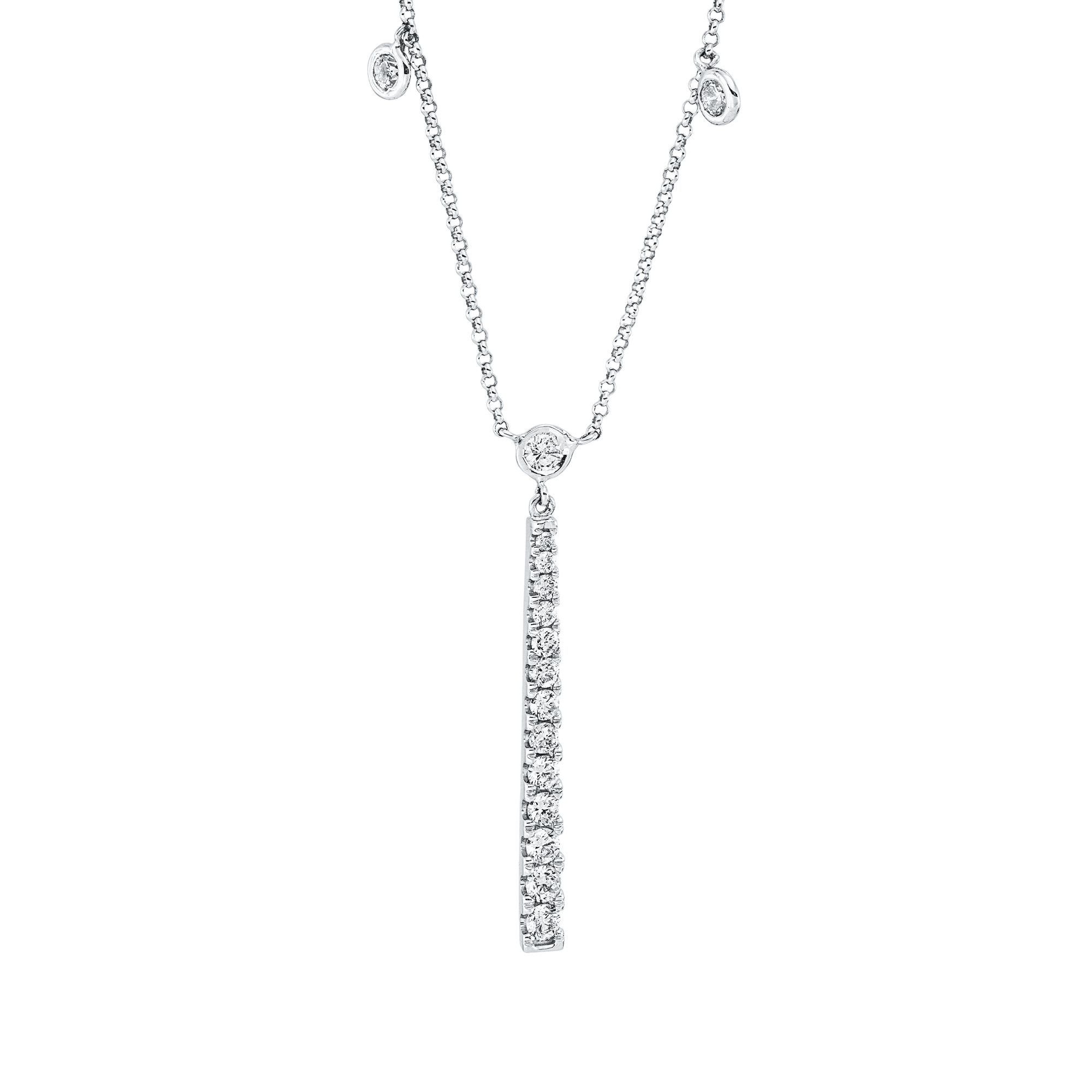 Brogle Classic necklace with diamond pendant Brogle Classic necklace with diamond pendant