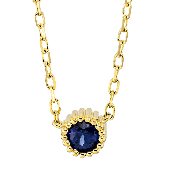Brogle Classic necklace with sapphire pendant Brogle Classic necklace with sapphire pendant