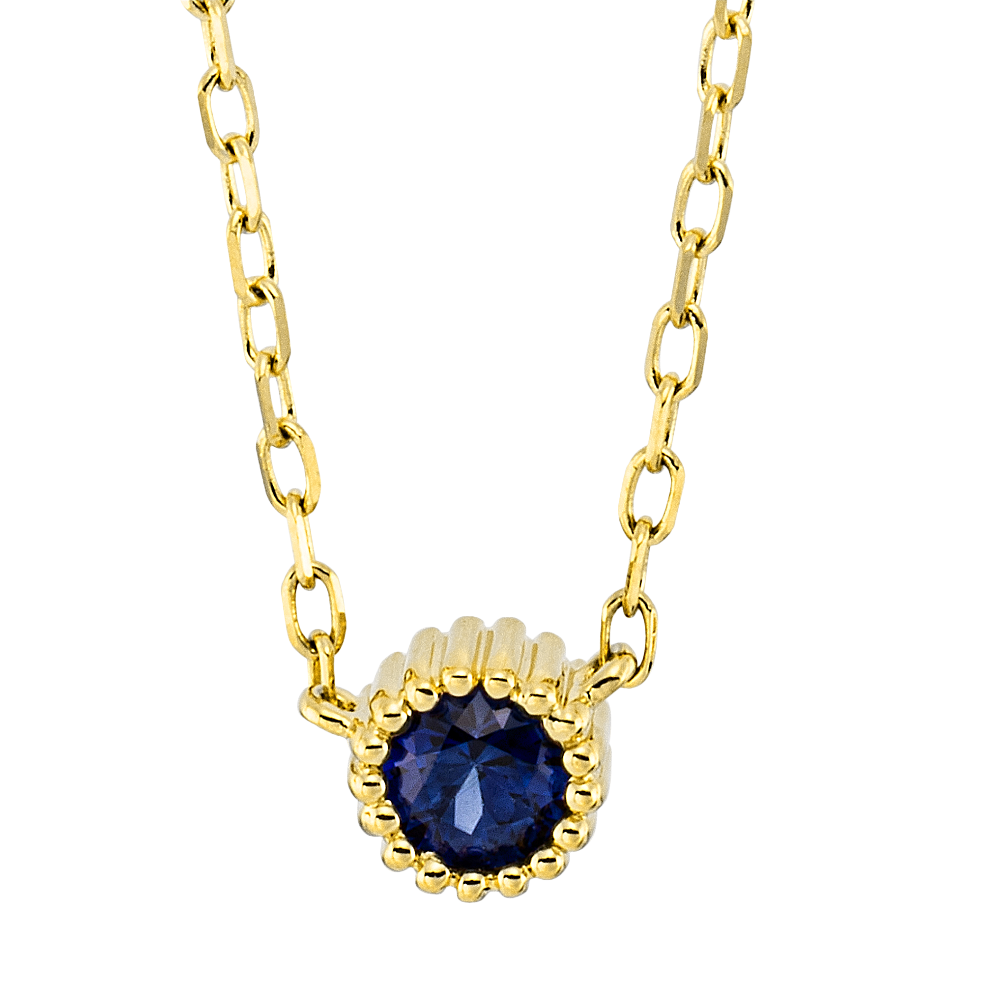 Brogle Classic necklace with sapphire pendant Brogle Classic necklace with sapphire pendant