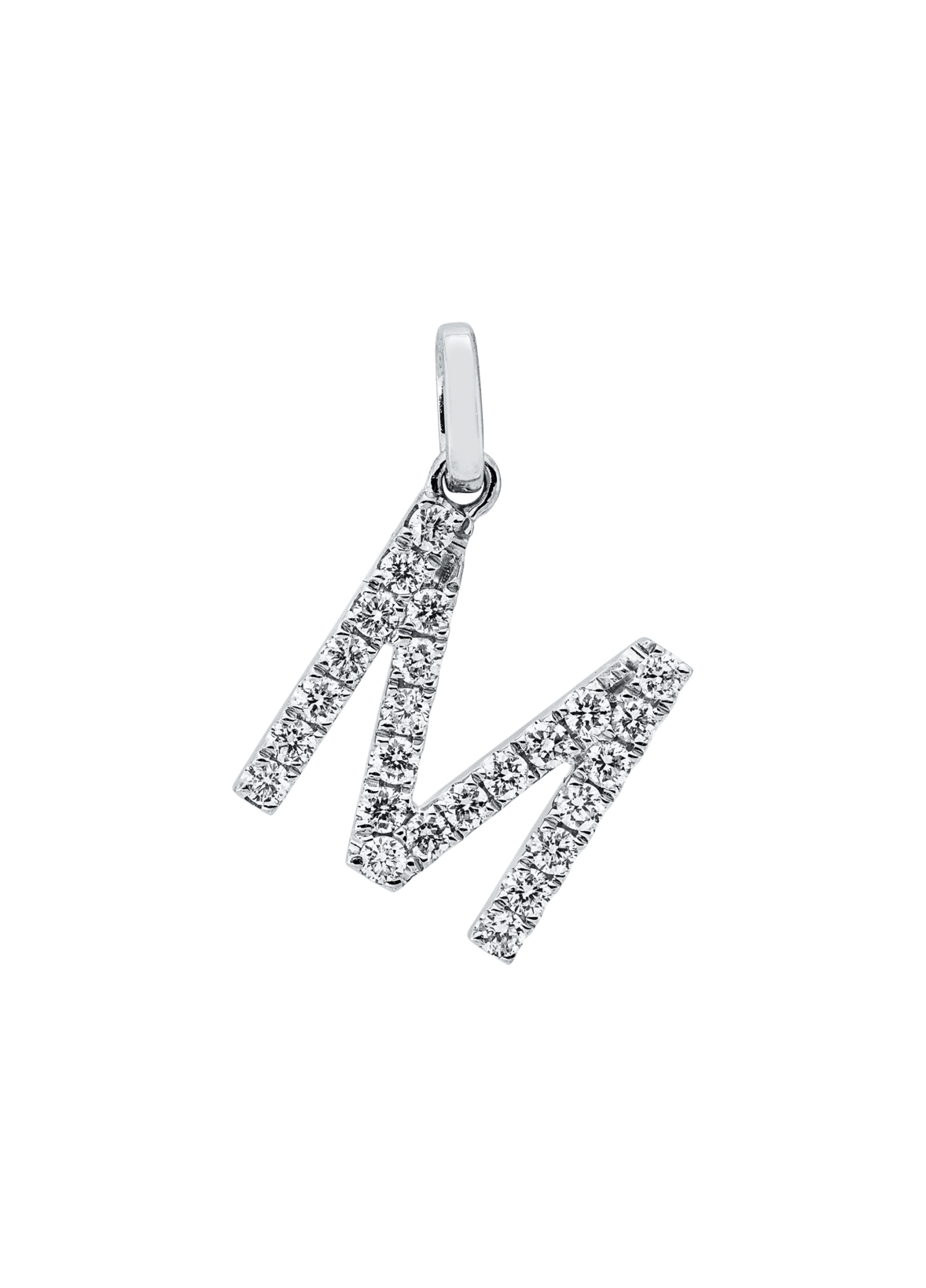 Brogle Classic letter pendant M with diamonds Brogle Classic letter pendant M with diamonds