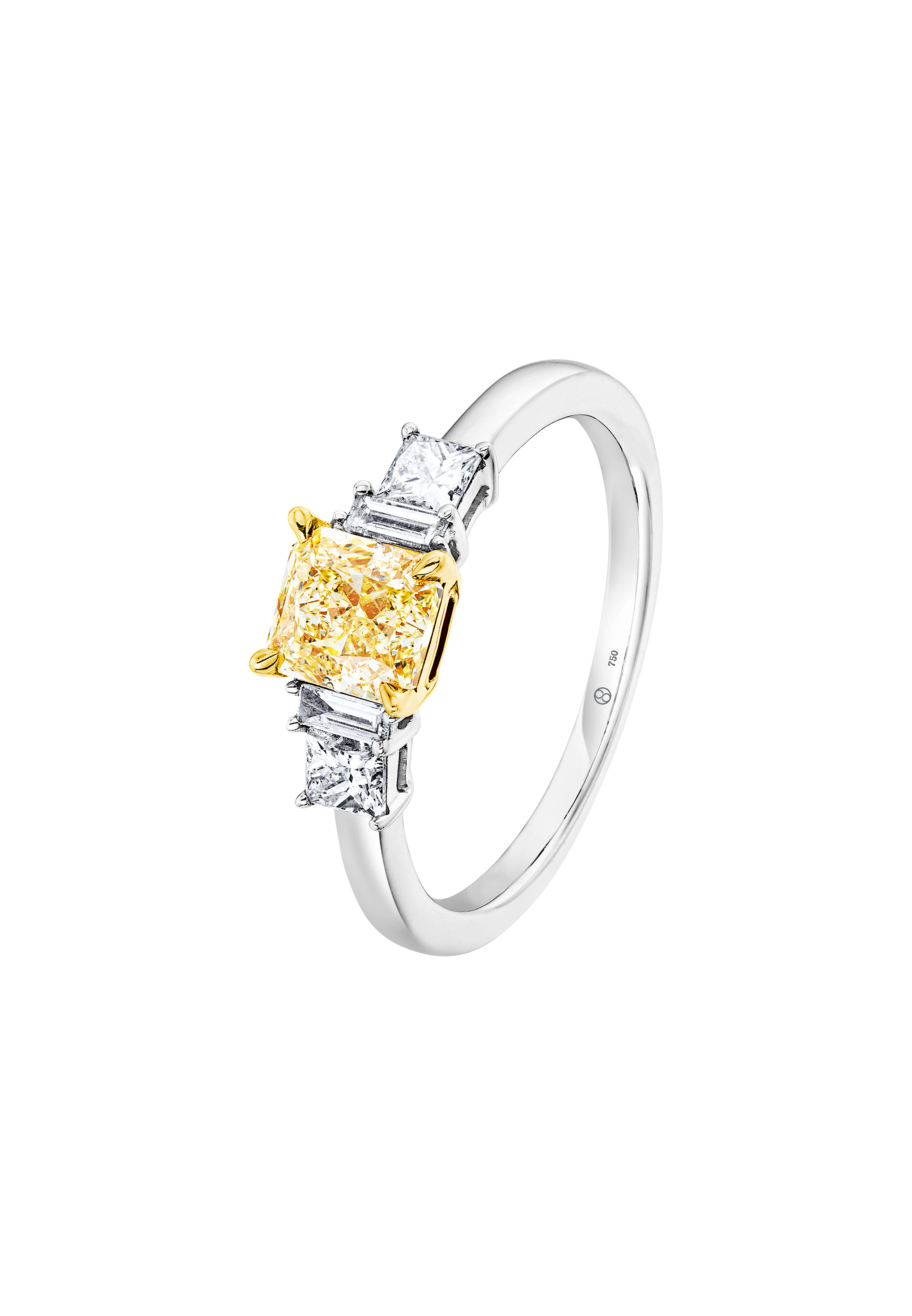 Brogle bicolor solitaire ring Brogle bicolor solitaire ring