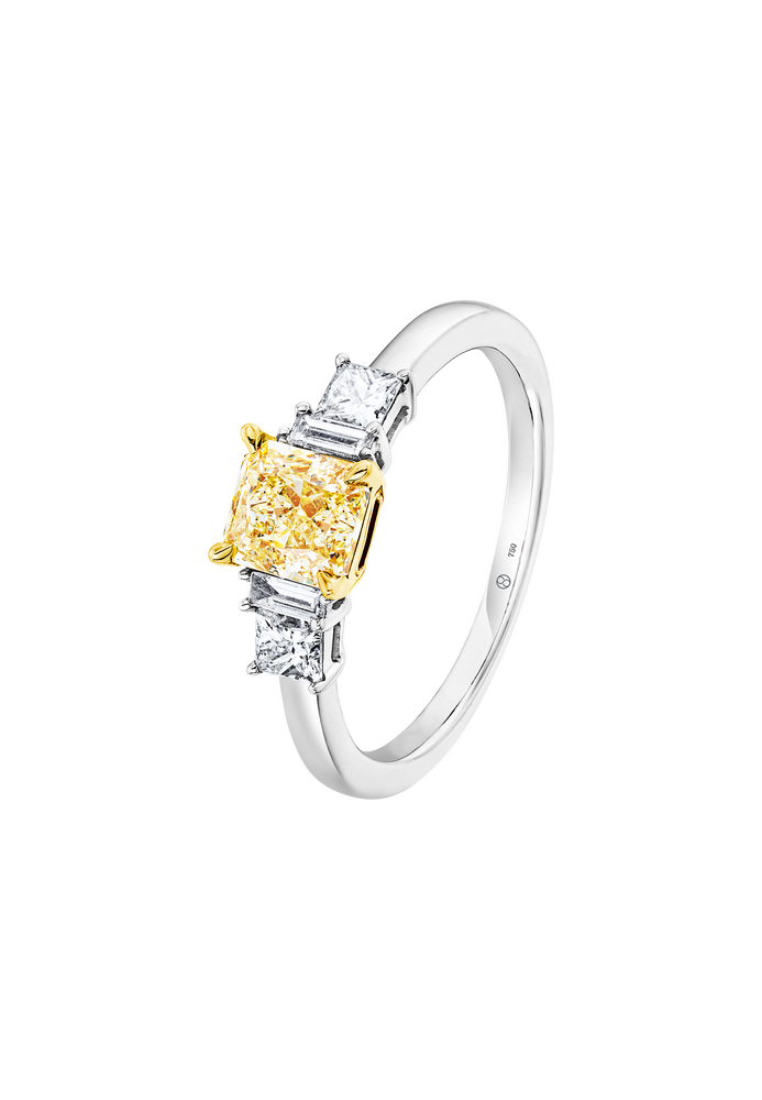 Brogle bicolor solitaire ring Brogle bicolor solitaire ring