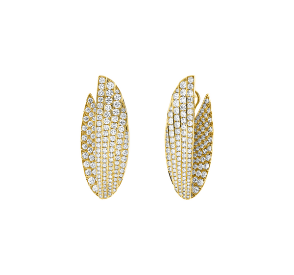 Brogle Selection diamond hoop earrings Brogle Selection diamond hoop earrings