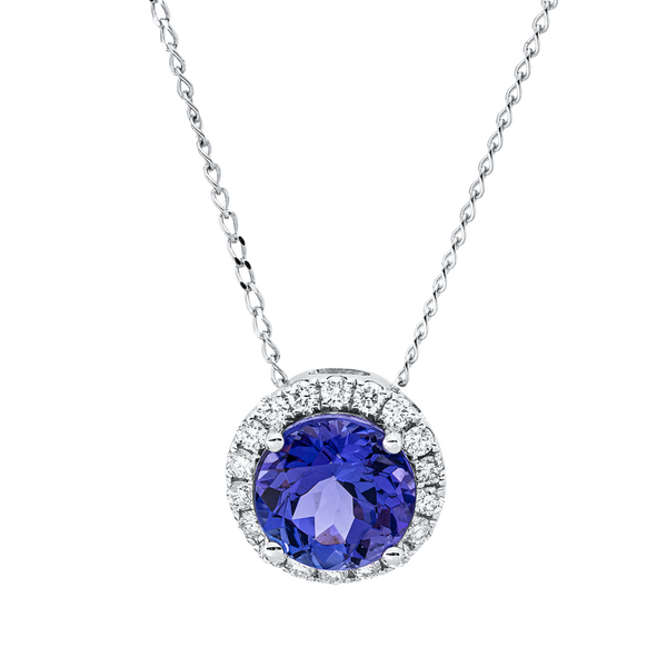 Brogle Classic necklace with tanzanite pendant