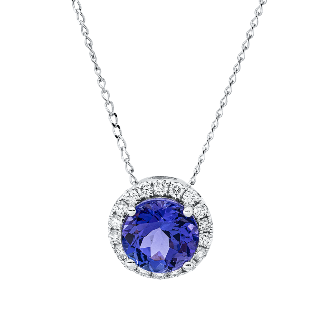 Brogle Classic necklace with tanzanite pendant Brogle Classic necklace with tanzanite pendant