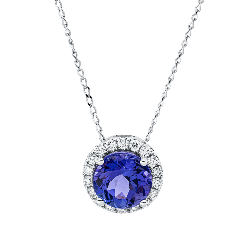 Brogle Classic necklace with tanzanite pendant Brogle Classic necklace with tanzanite pendant