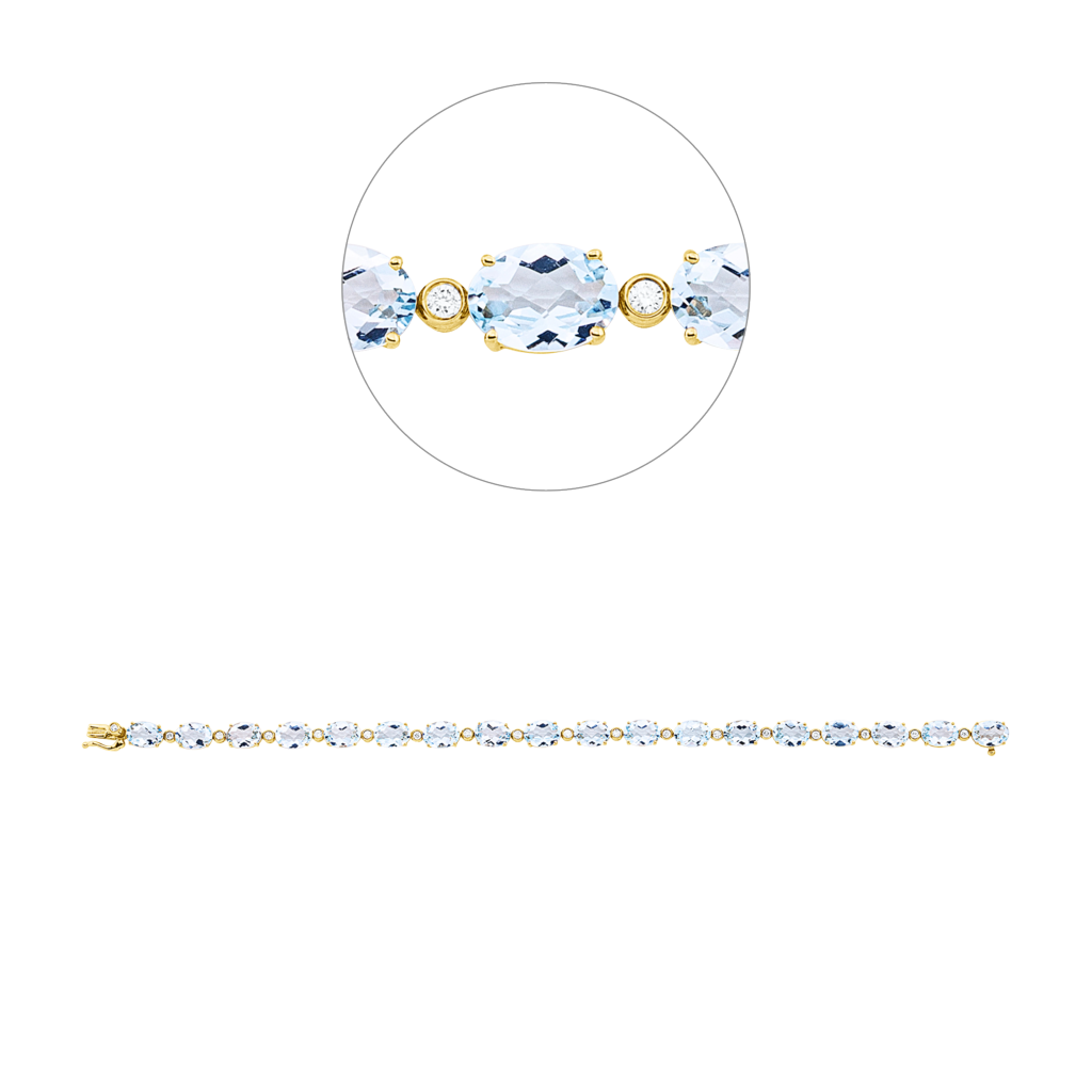 Brogle Classic Sky topaz bracelet