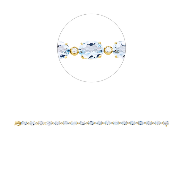 Brogle Classic Sky topaz bracelet
