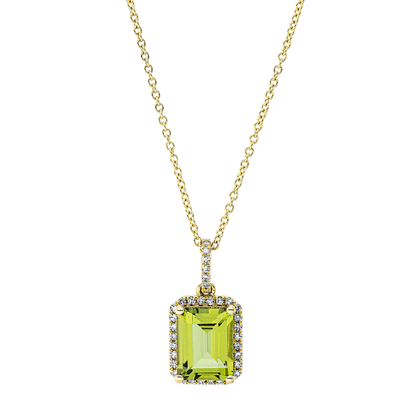 Brogle Classic Kette mit Peridotanhänger