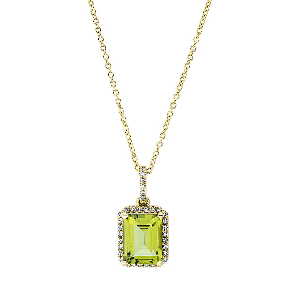 Brogle Classic Kette mit Peridotanhänger Brogle Classic Kette mit Peridotanhänger