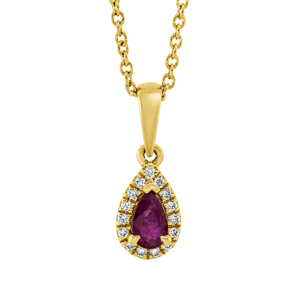 Brogle Classic necklace with ruby pendant
