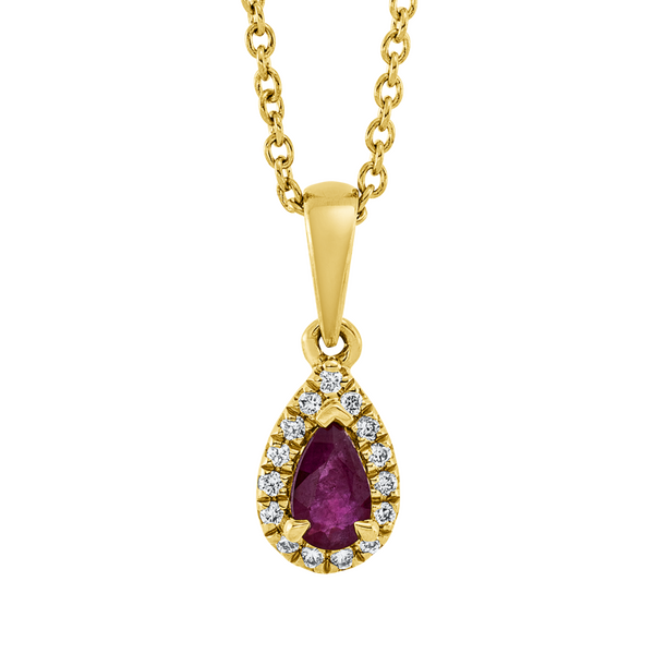 Brogle Classic necklace with ruby pendant
