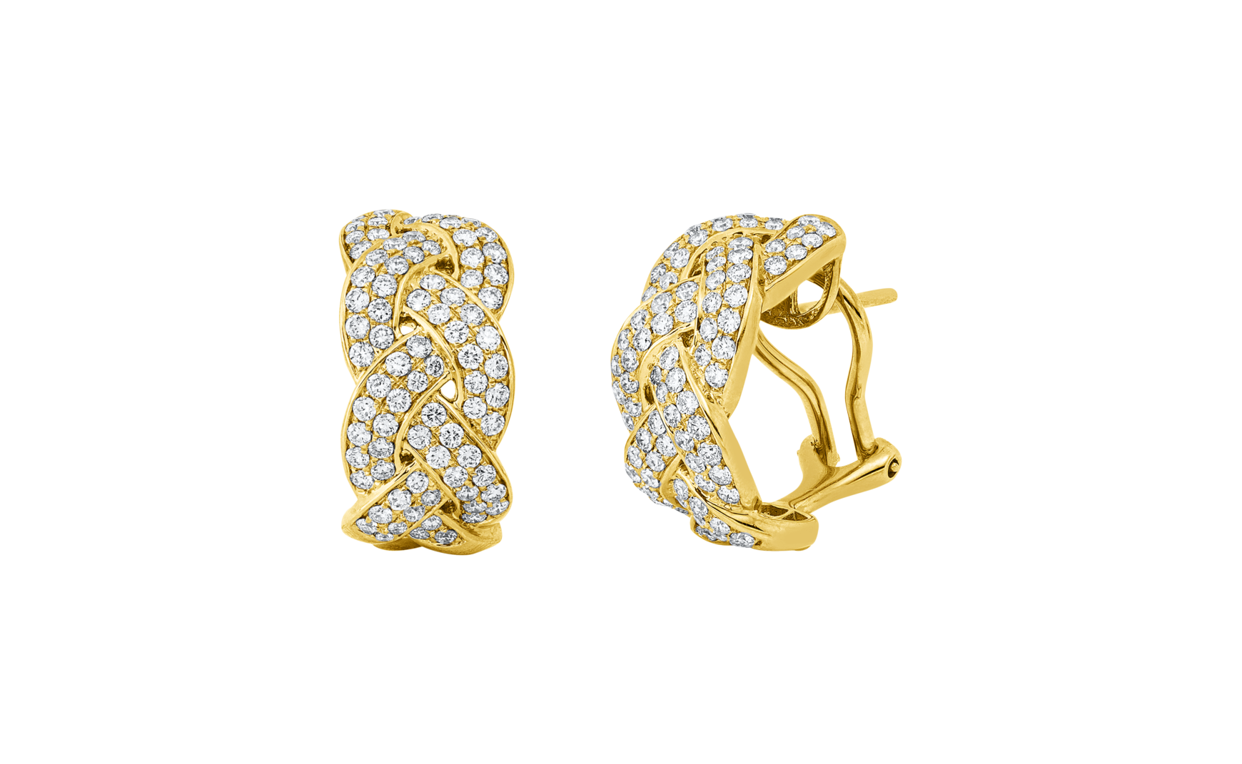Brogle Selection diamond hoop earrings Brogle Selection diamond hoop earrings