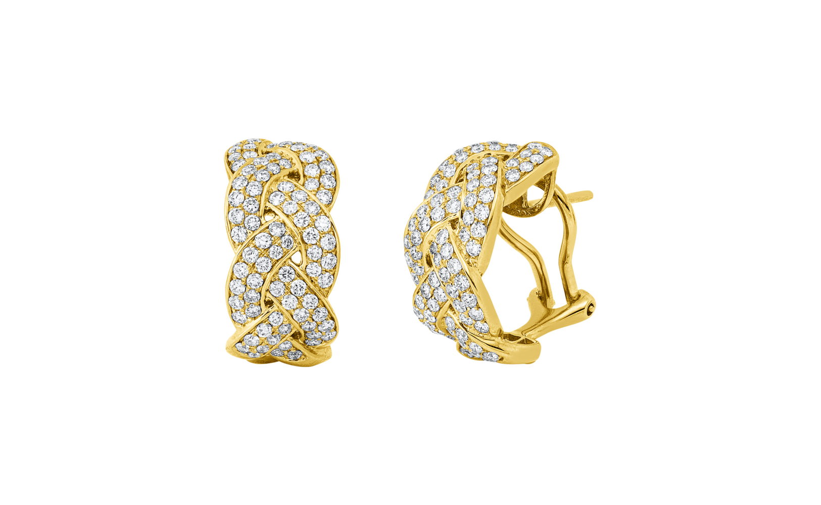 Brogle Selection diamond hoop earrings Brogle Selection diamond hoop earrings