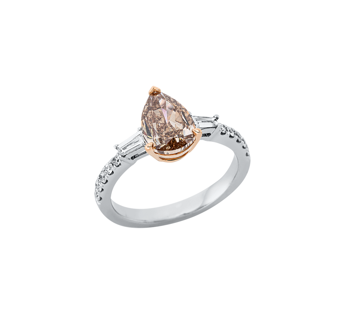 Brogle Bicolor Solitairering