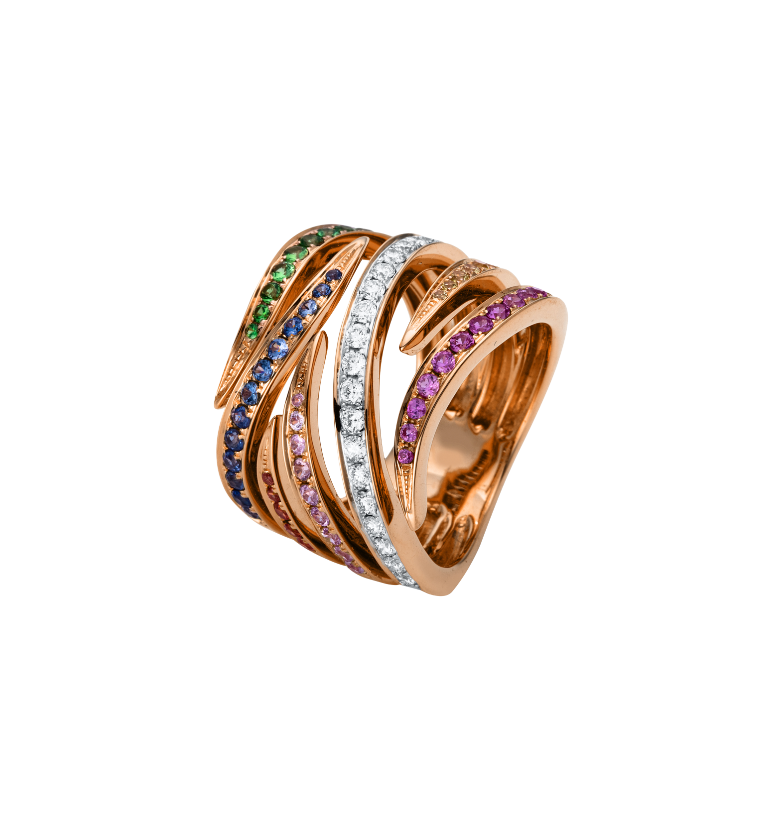 Brogle Selection bicolour sapphire ring