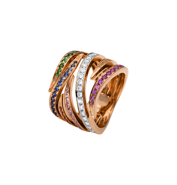 Brogle Selection bicolour sapphire ring