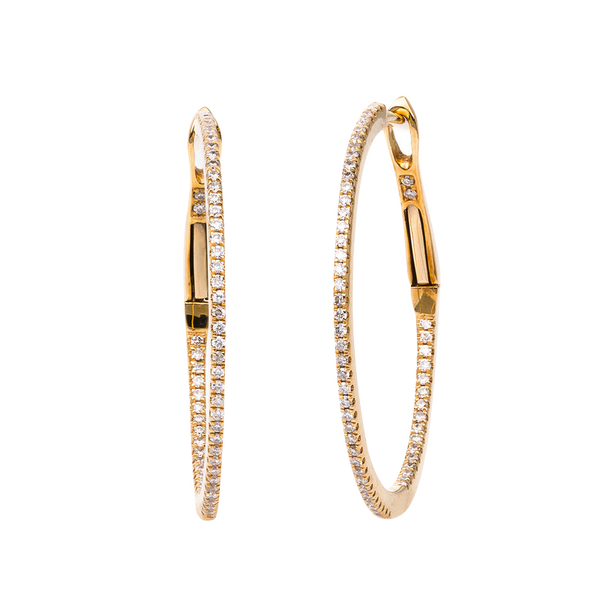 Brogle Selection Eternity diamond hoop earrings