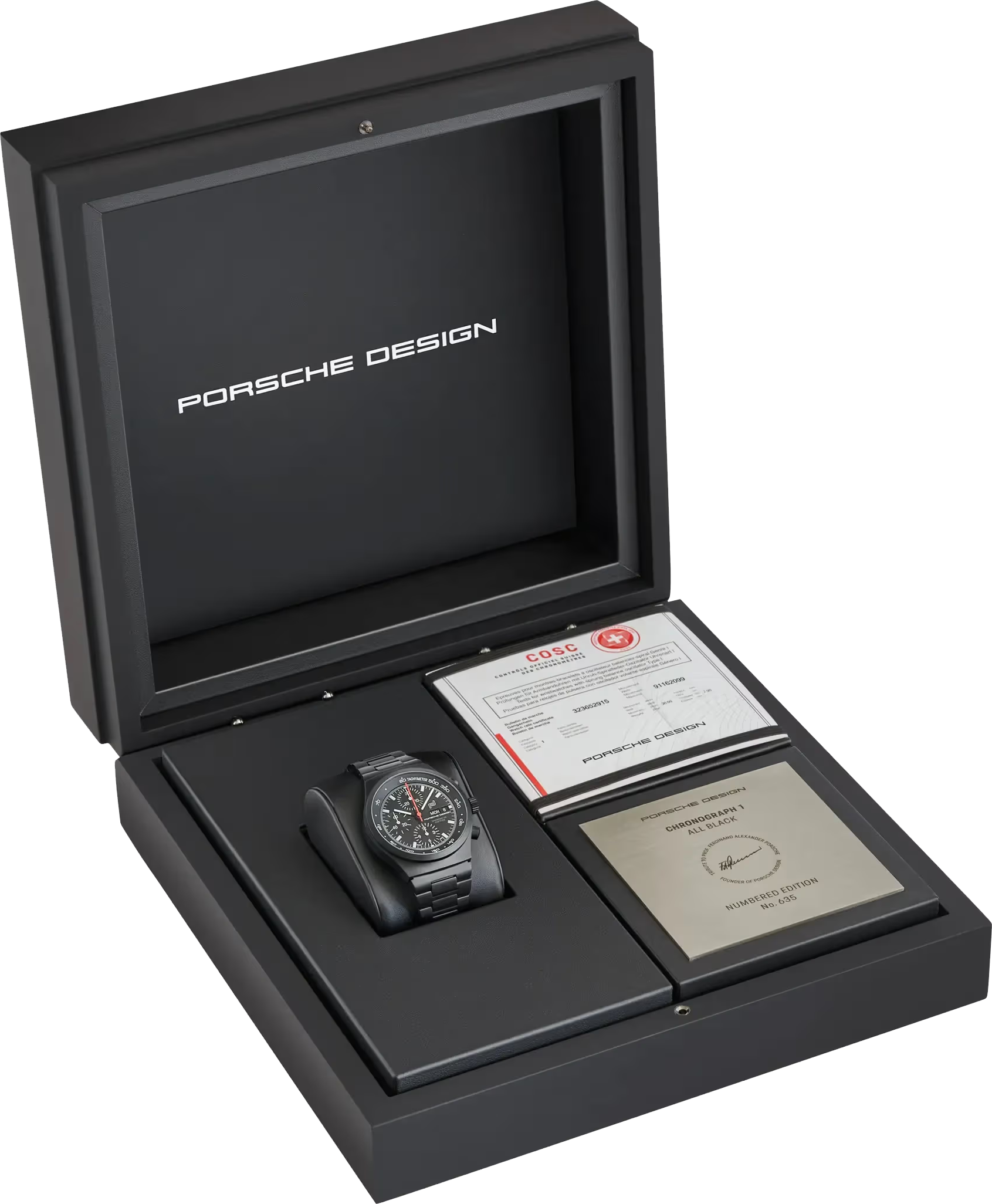 Porsche Design Chronograph 1 - All Black Numbered Edition 40,8mm