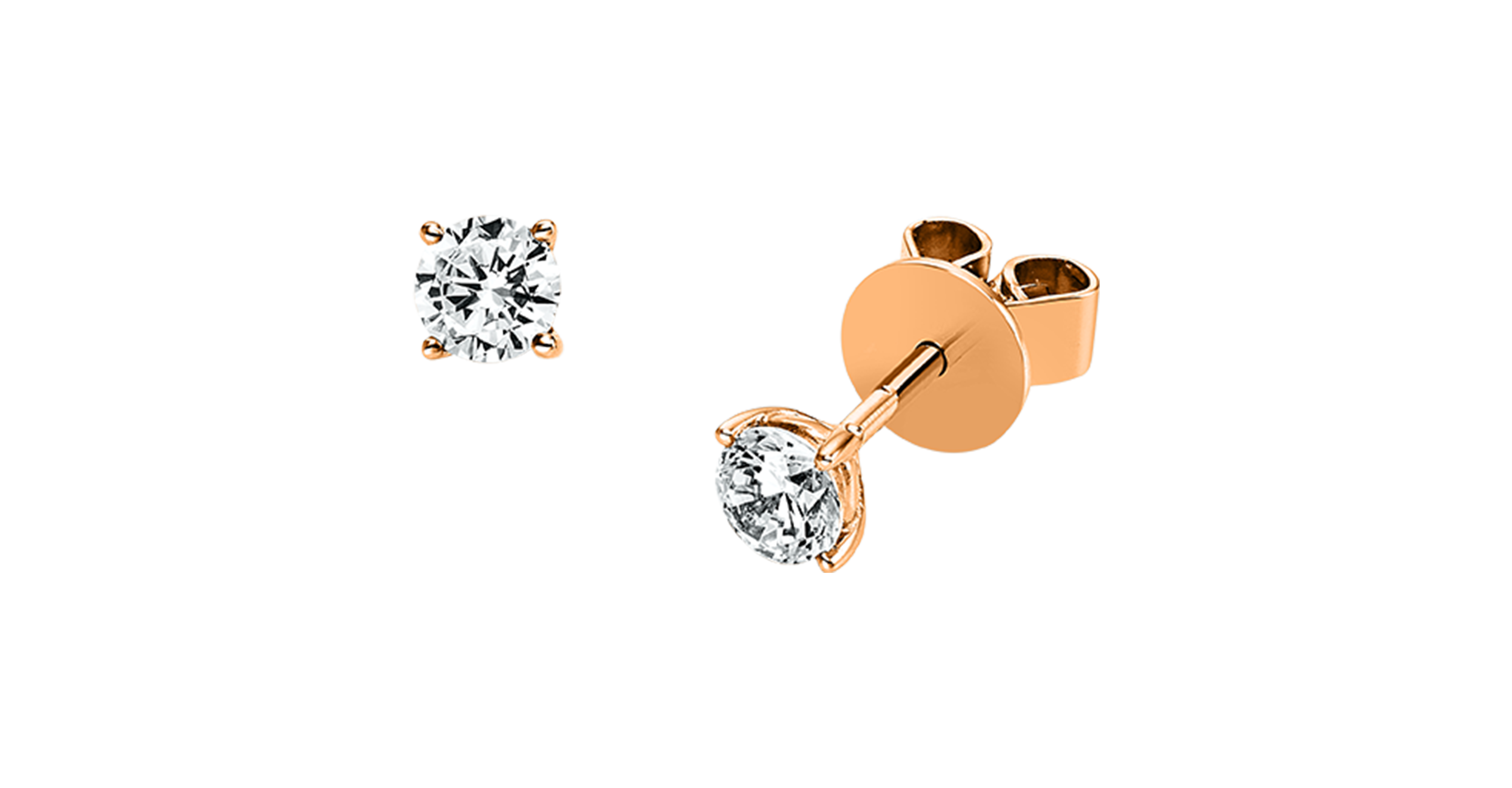 Brogle solitaire ear studs Julia up to 0.5 carat Brogle solitaire ear studs Julia up to 0.5 carat