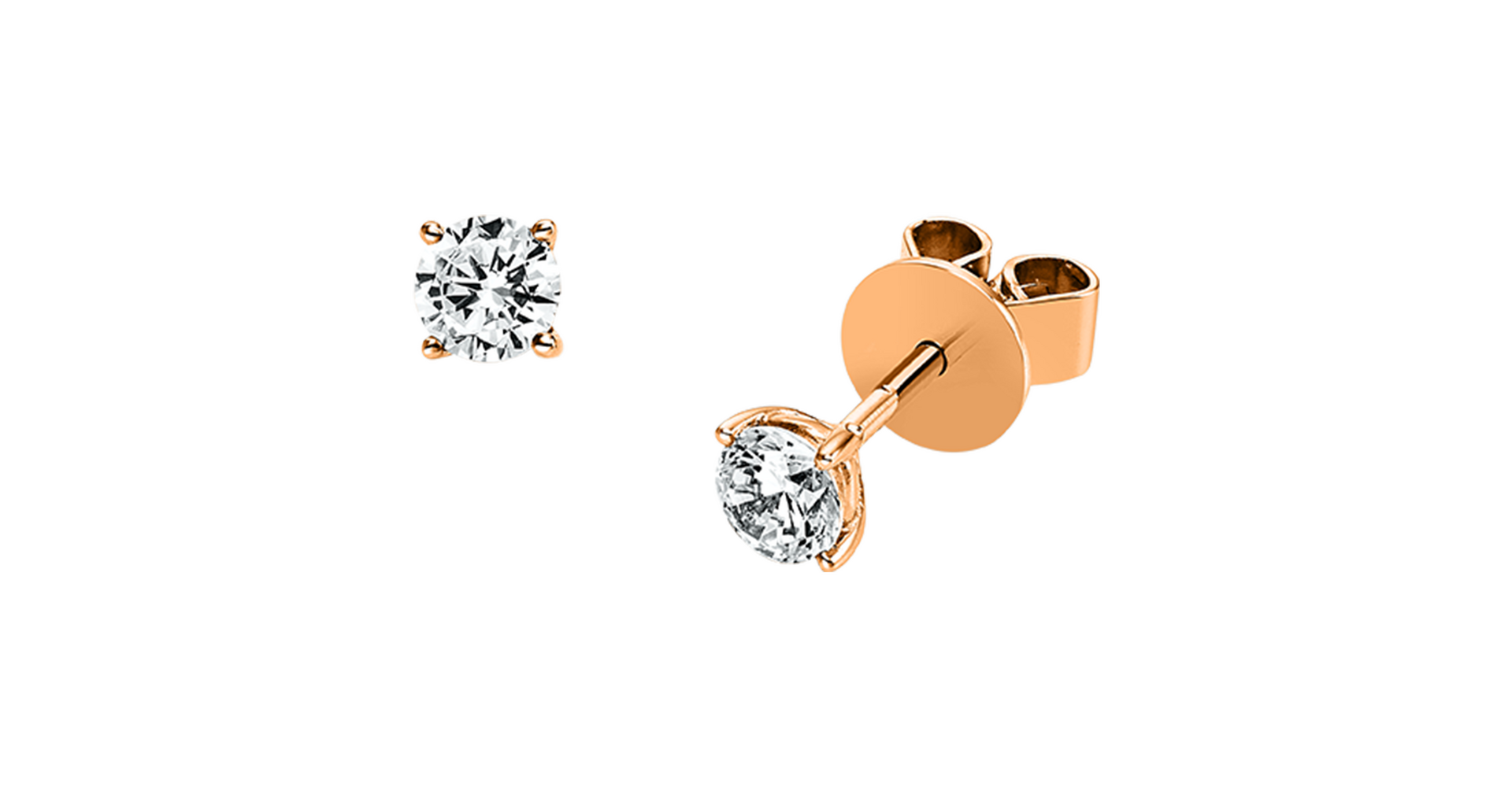 Brogle solitaire ear studs Julia up to 0.5 carat Brogle solitaire ear studs Julia up to 0.5...