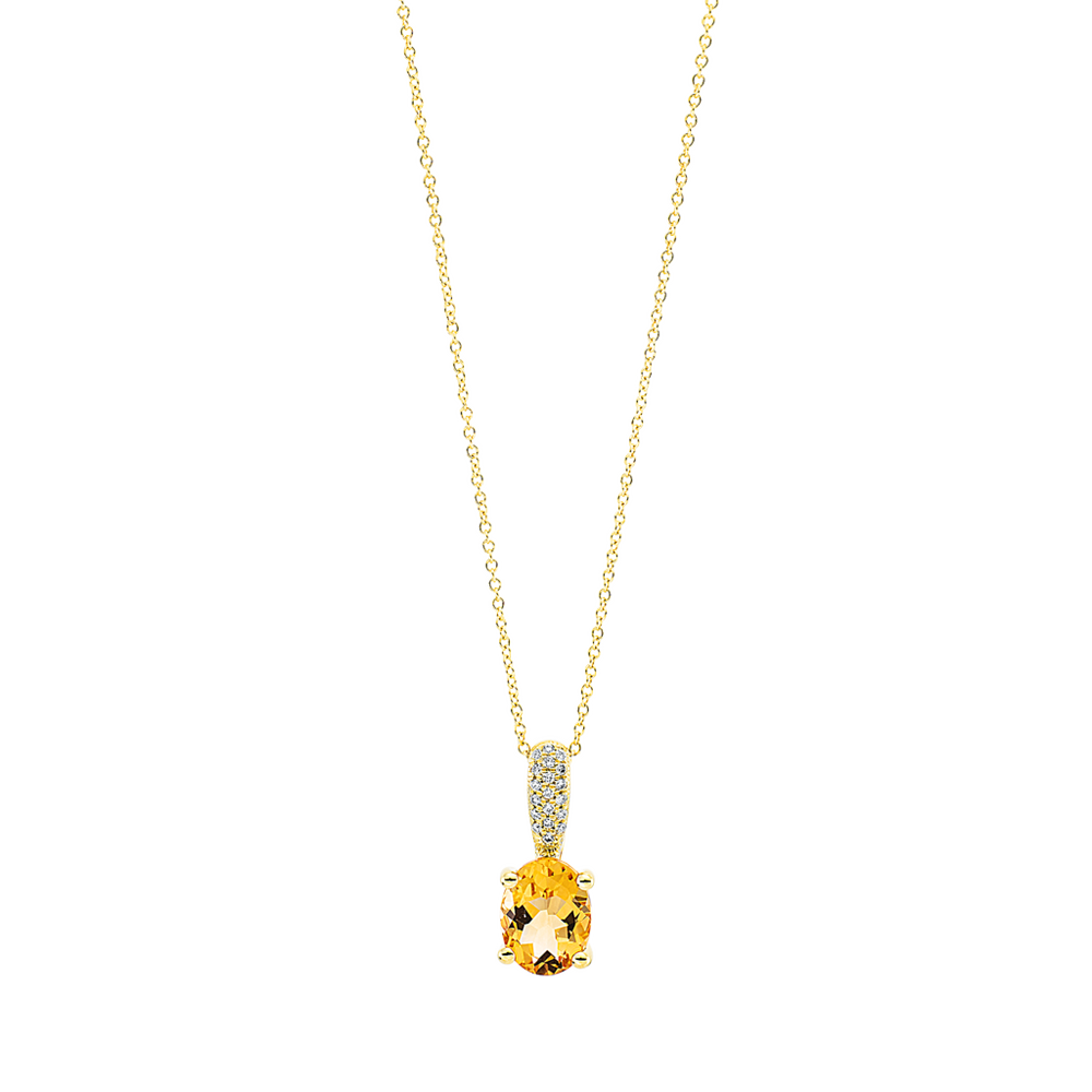 Brogle Classic necklace with citrine pendant Brogle Classic necklace with citrine pendant