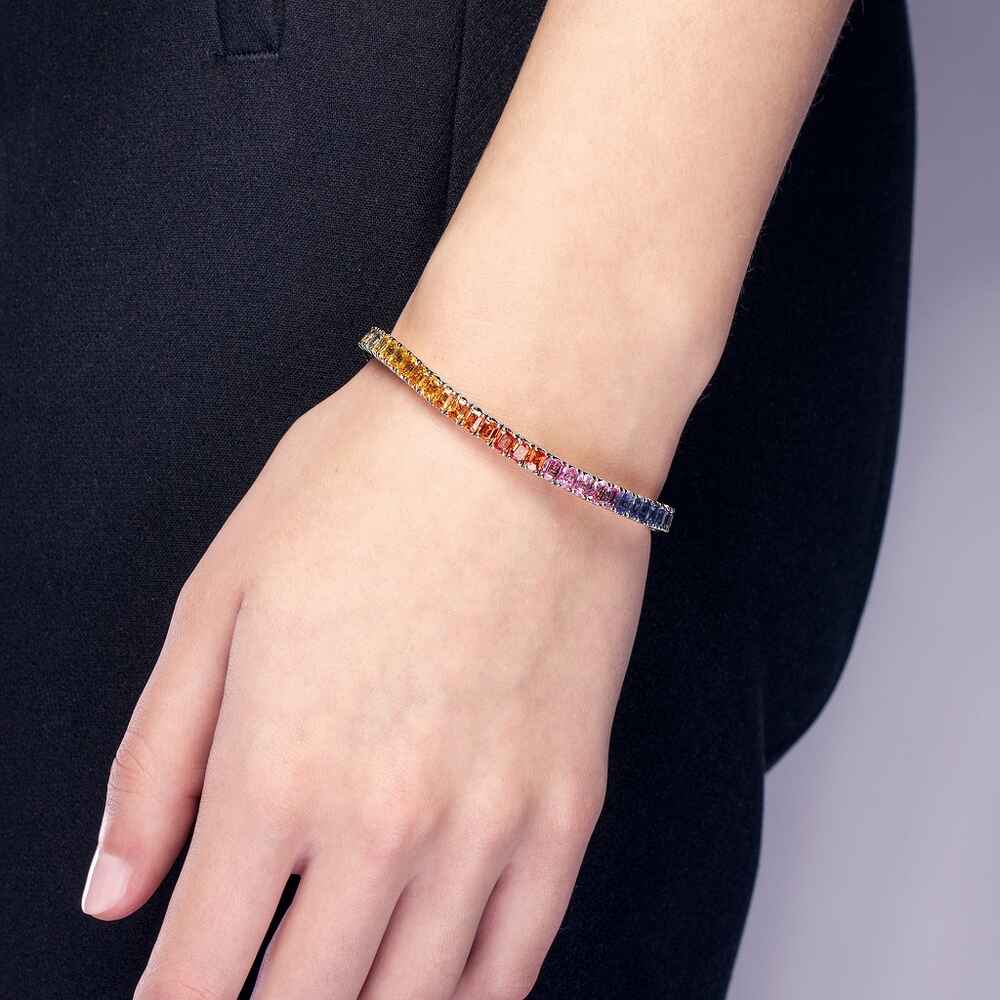 Brogle Selection sapphire bracelet Rainbow flexible