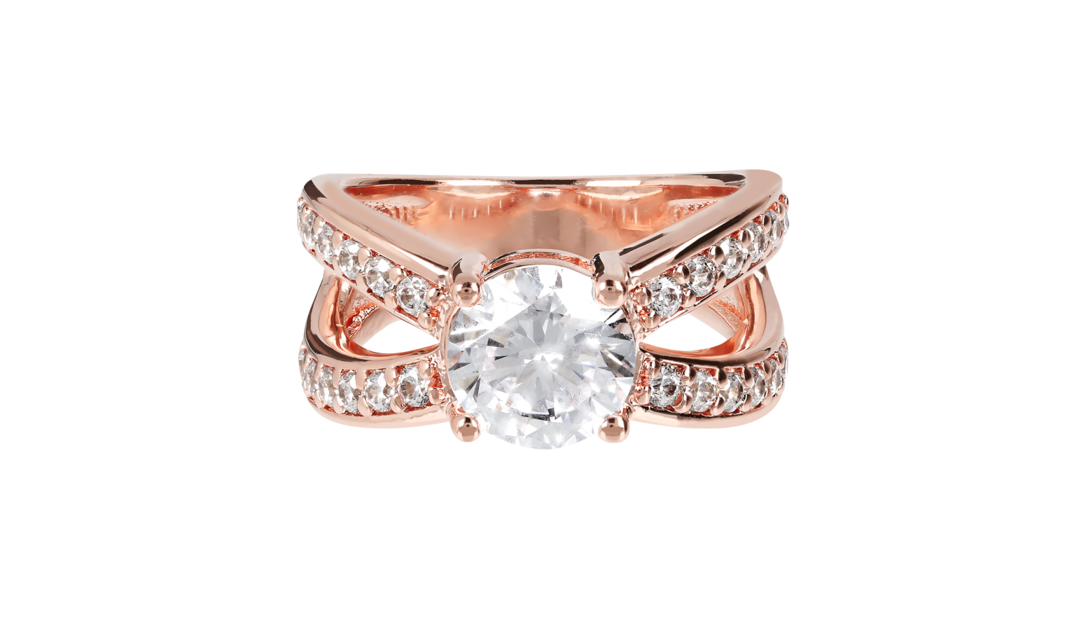 Bronzallure Altissima solitaire ring