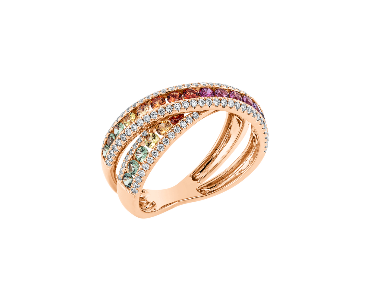 Brogle Classic Saphirring Rainbow Brogle Classic Saphirring Rainbow