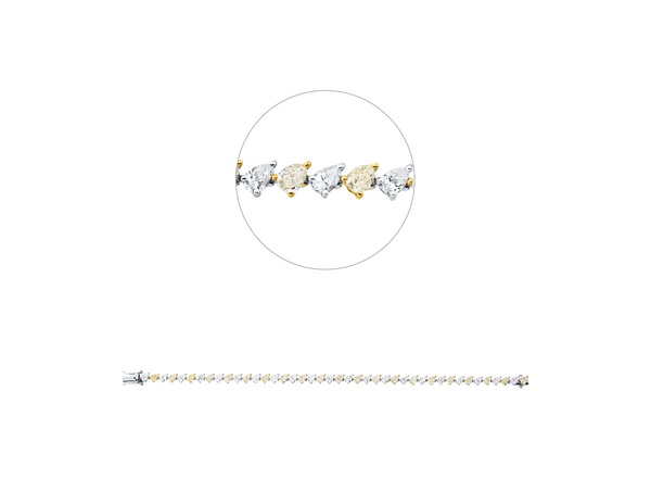 Brogle Selection bicolor diamond bracelet Brogle Selection bicolor diamond bracelet