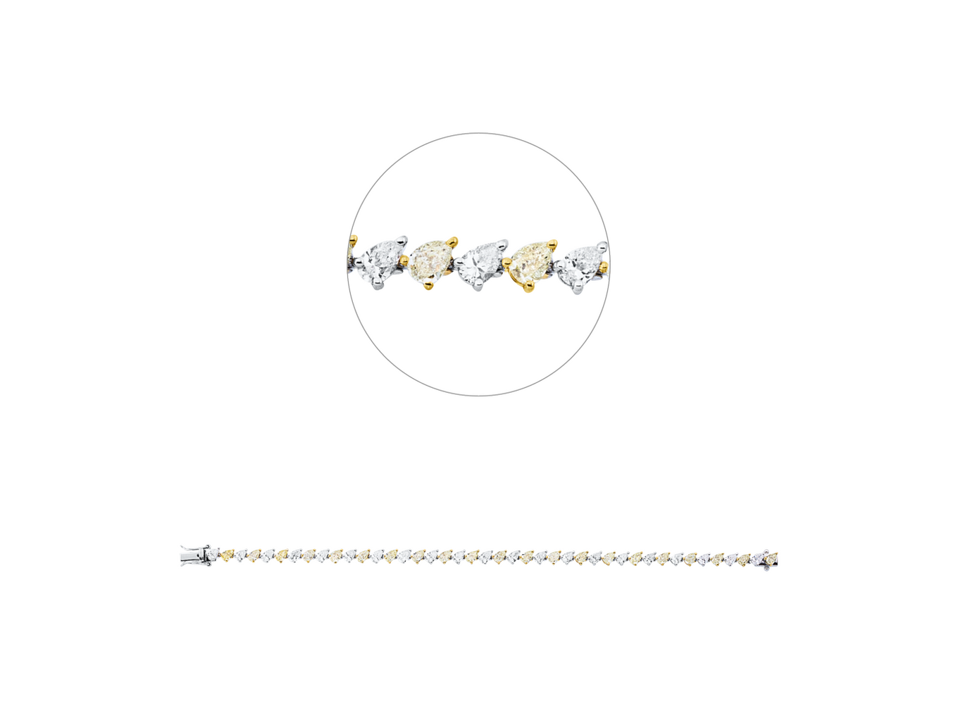 Brogle Selection bicolor diamond bracelet Brogle Selection bicolor diamond bracelet