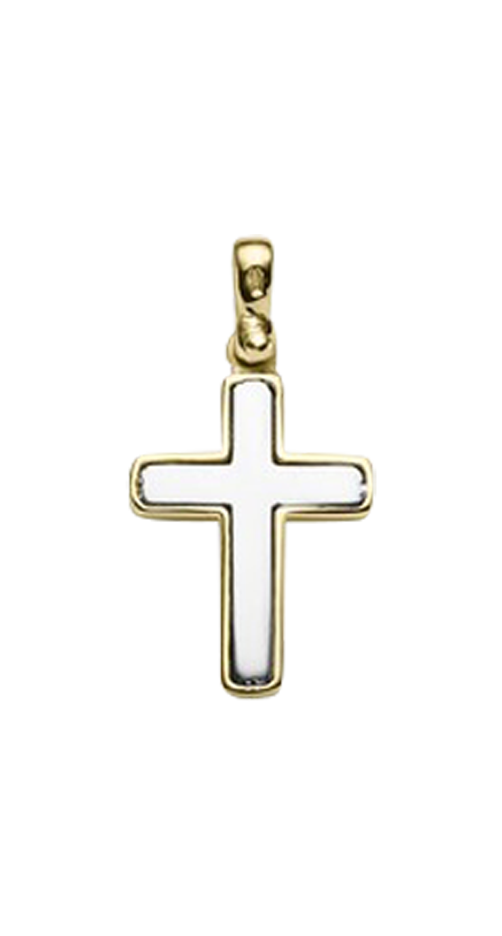 Brogle Classic bicolor cross pendant in gold Brogle Classic bicolor cross pendant in gold