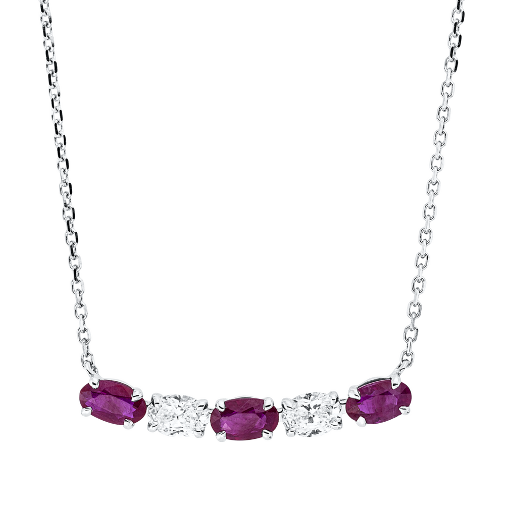 Brogle Classic necklace with ruby pendant