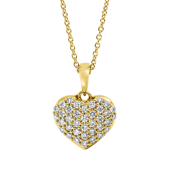 Brogle Classic necklace with diamond heart