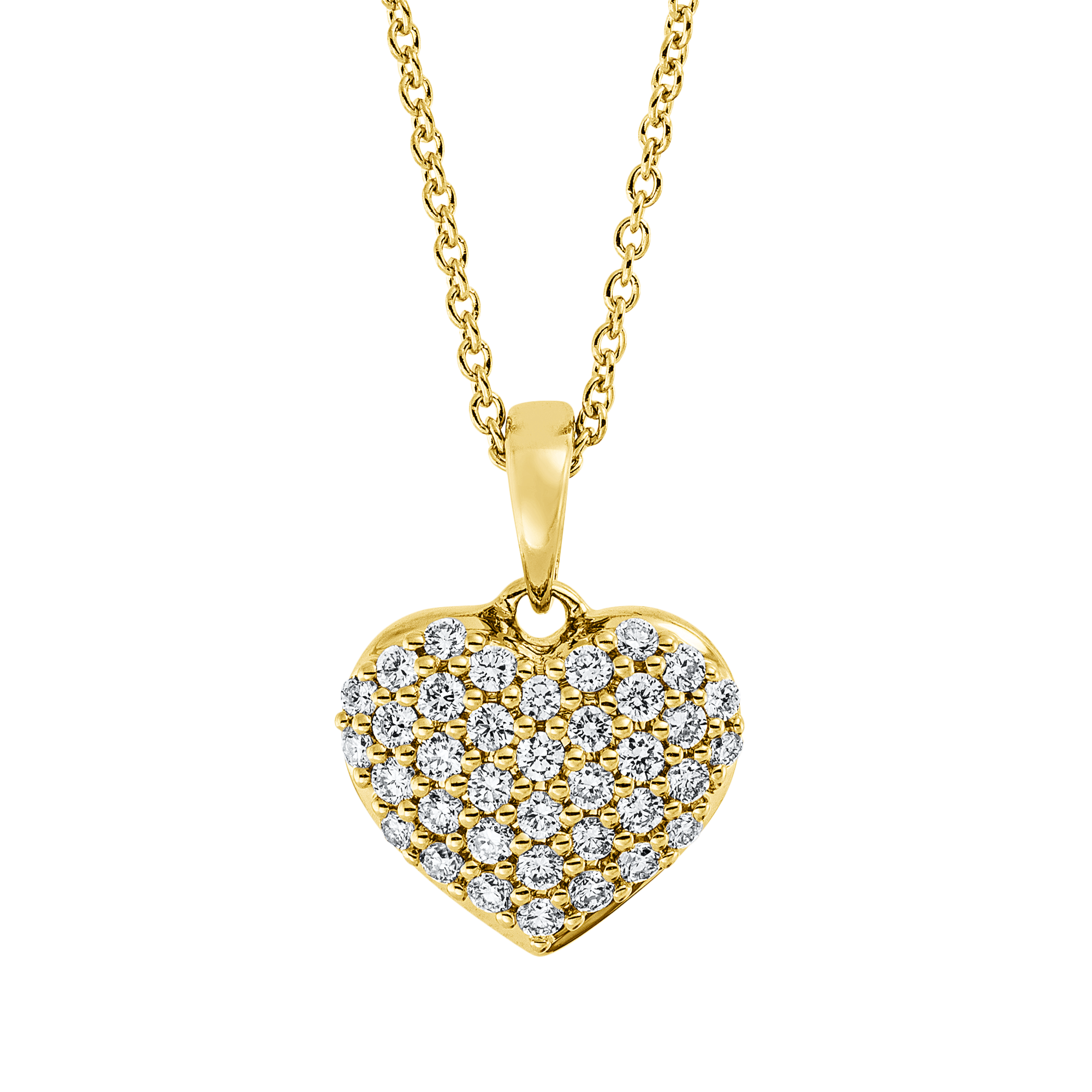 Brogle Classic necklace with diamond heart Brogle Classic necklace with diamond heart