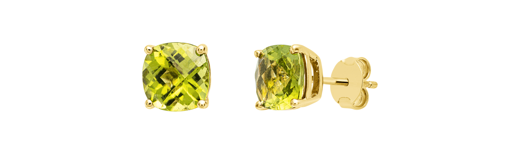 Brogle Classic peridot ear studs
