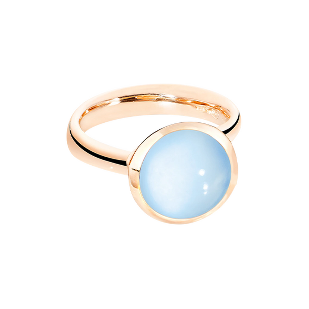 Tamara Comolli Bouton blauer Chalcedon L Ring Tamara Comolli Bouton blauer Chalcedon L Ring