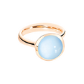 Tamara Comolli Bouton blauer Chalcedon L Ring Tamara Comolli Bouton blauer Chalcedon L Ring