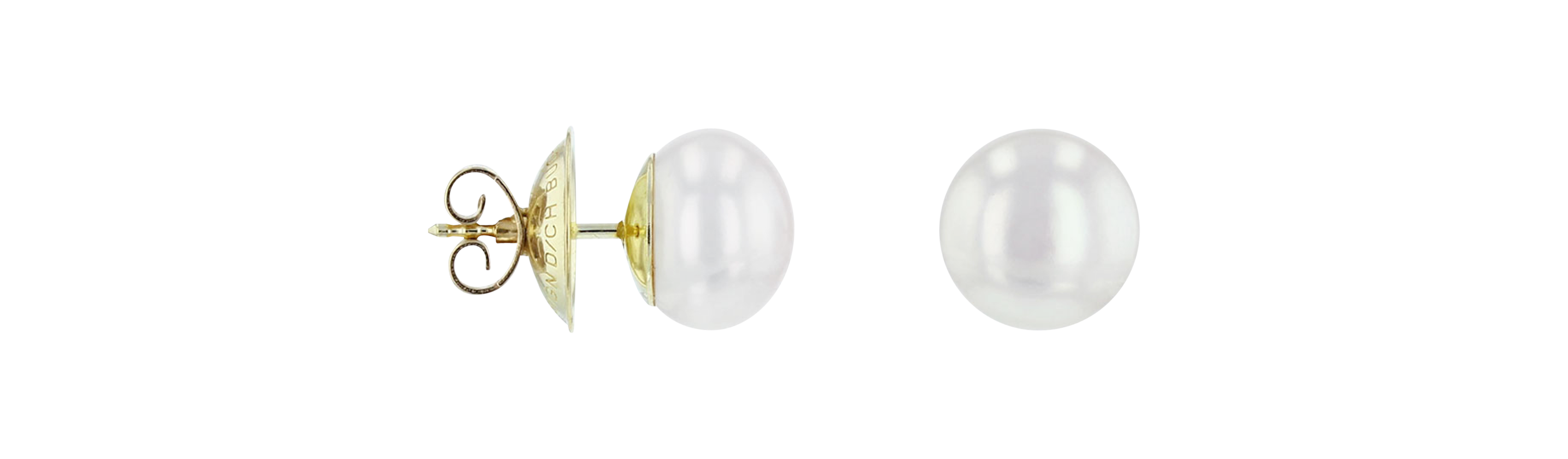 Brogle Classic freshwater pearl stud earrings