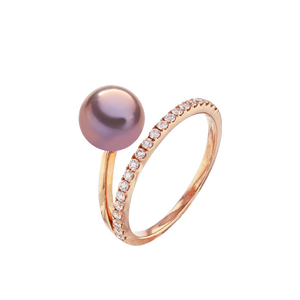 Brogle Selection Ocean freshwater pearl ring