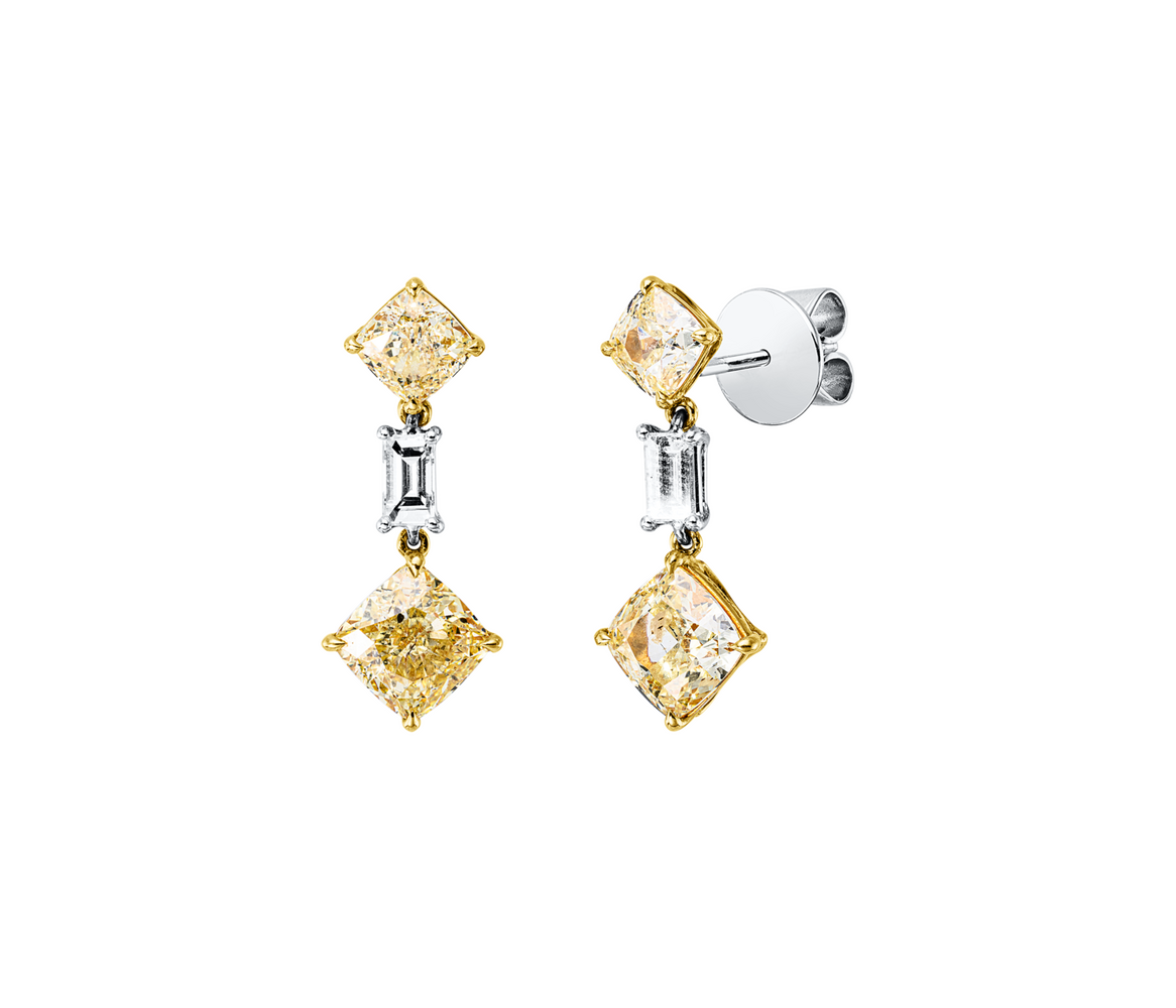 Brogle Selection Bicolor diamond earrings