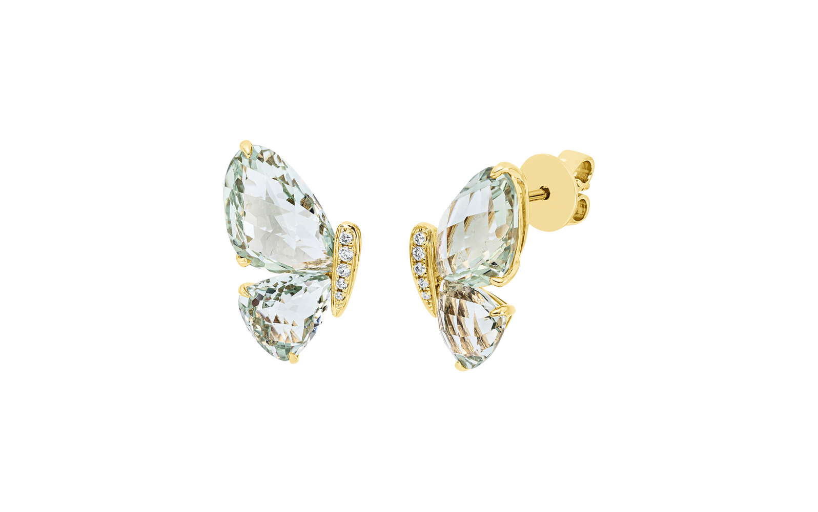 Brogle Classic amethyst stud earrings