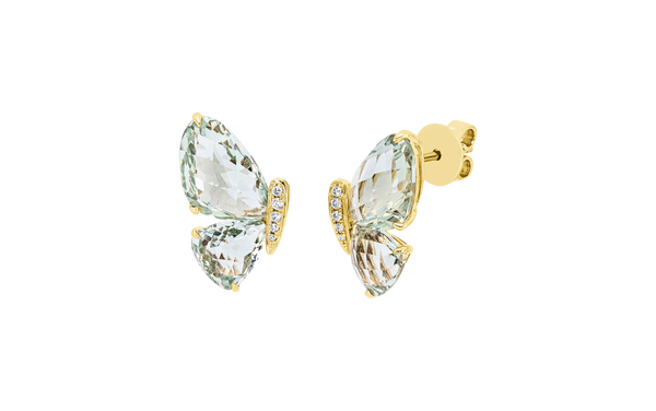 Brogle Classic amethyst stud earrings