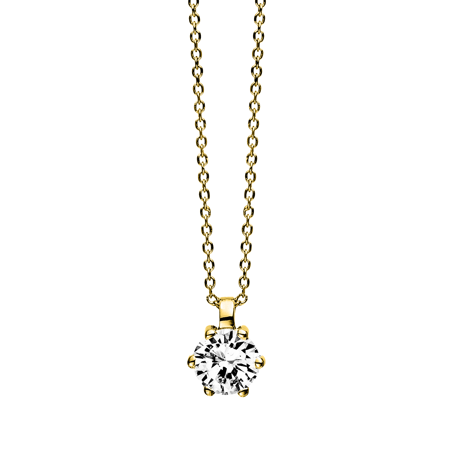 Brogle Selection necklace with pendant Marie from 0.7 carat Brogle Selection necklace with pendant Marie from 0.7 carat